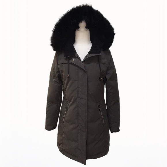 Vince Camuto Luxe Faux-Fur Hooded Jacket-Coat - S - Picture 16 of 17